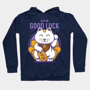 Lucky Maneki-Neko | Good Luck Cat Hoodie